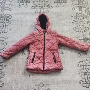 Kensie Girl Quilted Pink Puffer Jacket